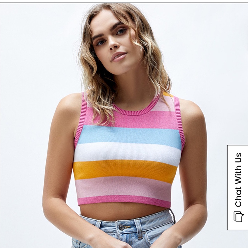 Pacsun | L.A. Hearts Striped Muscle Babe Sweater Tank Top